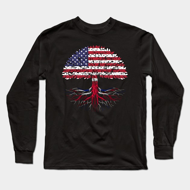 British American citizenship gift Long Sleeve T-Shirt by SerenityByAlex